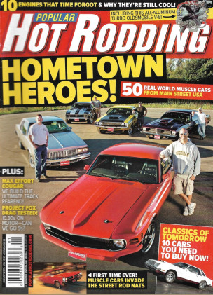 POPULAR HOT RODDING 2011 JAN - FORGOTTEN MUSCLE, FUTURE CLASSICS, 50 MUSCLECARS